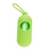 Cumpara ieftin Set suport saci igienici pentru caini cu 1 rola de saci, verde, Oem