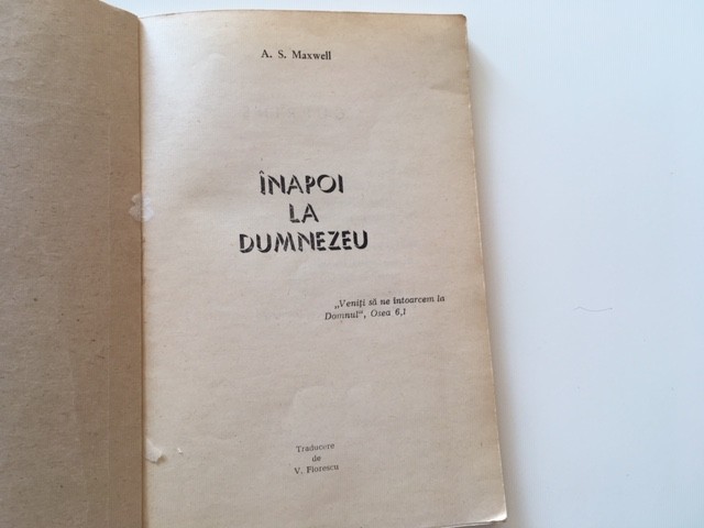A.S. MAXWELL, INAPOI LA DUMNEZEU
