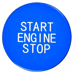 Capac Buton Start-Stop Compatibil Bmw Seria 8 G14, F91 2018&rarr; SSV-8046 Albastru