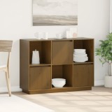 Cumpara ieftin Servantă, maro miere, 110,5x35x80 cm, lemn masiv de pin