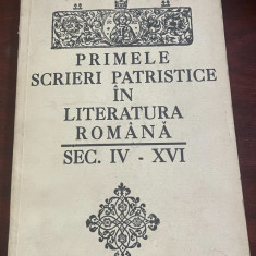 Primele scrieri patristice în literatura română : sec. IV - XVI