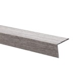 Profil de treapta din aluminiu S45, 25x20 mm, stejar gri, 100 cm