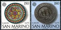 San Marino 1976 - Europa-cept 2v.neuzat,serie completa,perfecta stare(Z)