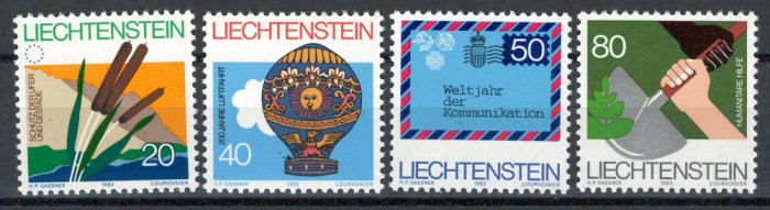Liechtenstein 1983 824/27 MNH nestampilat - Aniversari