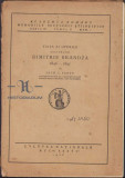 HST C103 Viața și operile doctorului Dimitrie Brandza 1846 - 1895 Panțu 1928