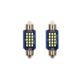 Set 2 becuri LED sofit 36 mm 12V cu lumina rece Breckner Germany