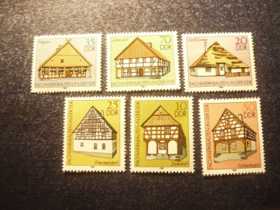 Serie DDR 1981 - Case - Arhitectura ,6 val. foto