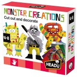 Cumpara ieftin Headu - Set de creatie monstri cu diferite tehnici creative 4-8 ani