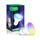 Bec LED RGBW inteligent No us P8, Wi-Fi, GU10, 4.5W, 350 lm, lumina alba si colorata - RESIGILAT