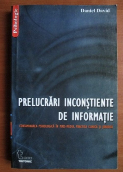 Daniel David - Prelucrari inconstiente de informatie