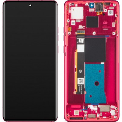 Display cu Touchscreen Motorola Edge 40, cu Rama, Rosu (Viva Magenta), Service Pack 5D68C22712 foto