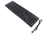 Tastatură USB Neagră 1,2m US Layout