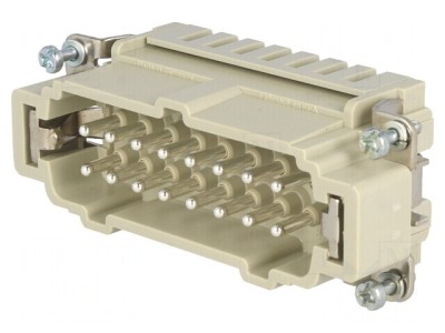 Conector HDC inserturi contact tată Han ES PIN 16 PE foto