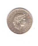 Moneda Elvetia 5 rappen 2016, stare foarte buna, curata, Europa, Cupru-Nichel