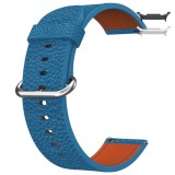 Curea piele, compatibila Samsung Galaxy Watch8 44mm, 18cm, Ocean Blue