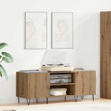 vidaXL Dulap pentru discuri de vinil Stejar Artizanal 121 x 38 x 48 cm 881790