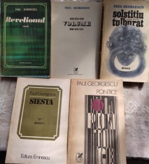 PAUL GEORGESCU: LOT 5 VOLUME IN EDITIE PRINCEPS (toate cu dedicatie/autograf)