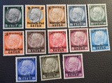 Guvernăm&acirc;ntul General Polonia (1939&ndash;1940) -Set Complet Hindenburg cu Supratipar "Deutsche Post OSTEN" (6 p&acirc;nă la 3 Złoty) (sarniera / Neștampilat) BN1