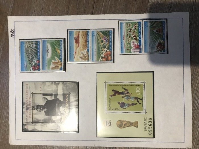 Timbre Romania RSR Colita