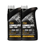 Pachet 2 litri Ulei Mannol Longlife 0W20 - Omologat VW 508 00 509 00, Porsche C20