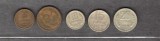 URSS (RUSIA) 1962/79 - LOT 5 MONEDE 2, 5, 10, 15, 20 COPEICI (4), Europa