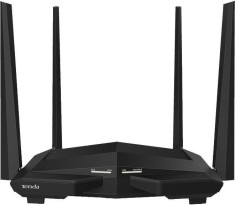 ROUTER Tenda wireless 1200Mbps, 1 x WAN Gigabit, 3 x LAN Gigabit, 4 antene externe, Dual Band AC1200 &quot;AC10&quot; (timbru verde 0.8 lei)