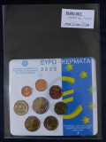 Set Euro Grecia 2003, 1 cent - 2 Euro, BU, Brilliant Necirculat. Set Complet Monede Euro Grecia 2003