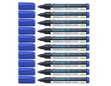 Cumpara ieftin Set 10 Markere reincarcabile Schneider Maxx 290, 1-3mm, albastru - RESIGILAT