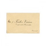 Tudor Vianu, carte de vizită și plic cu o &icirc;nsemnare olografă pentru N. I. Herescu