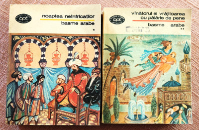 Basme arabe 2 Volume. Editura Minerva, 1991 - Colectia B.P.T. Nr. 1367 si 1368 foto