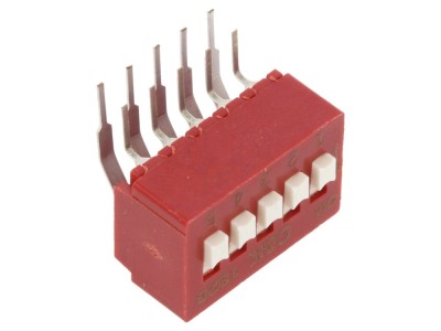 Comutator DIP-SWITCH 5 Secțiuni 0,1A 50VDC foto
