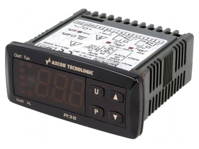 Regulator Temperatură Pt100 SSR OUT 2 Panou R38-HAOO foto