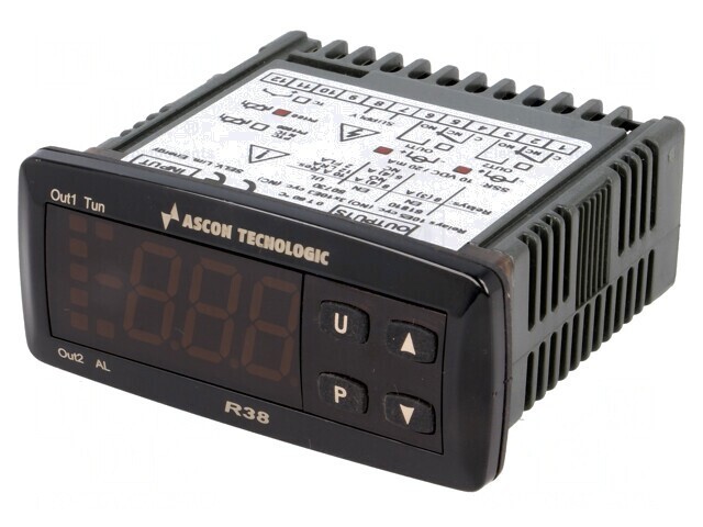 Regulator Temperatură Pt100 SSR OUT 2 Panou R38-HAOO