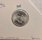 511 Albania 5 Qindarka Liberation 1969 KM#44, comemorativa, excelenta