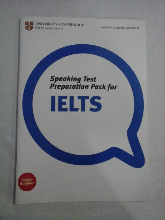 Speaking Test Preparation Pack for IELTS - University of Cambridge - 2010