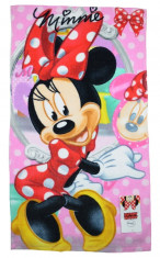 Prosop pentru fetite 35 x 65 cm Disney Minnie Mouse DISM-FTB49842RO, Multicolor foto