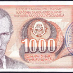 Bancnota Bosnia si Hertegovina 1.000 Dinari (1992) - P2b UNC