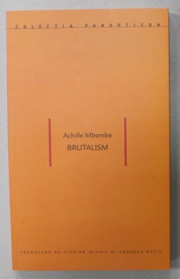 BRUTALISM de ACHILLE MBEMBE , 2020 foto