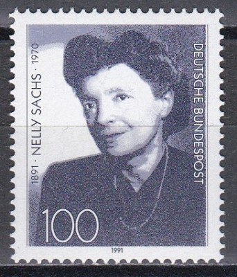 Germania 1991 - 100 de ani de la nașterea lui Nelly Sachs, scriitoare, MNH foto