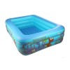 Piscina Gonflabila Copii 3 Inele 305x180x55cm PVC Albastru/Alb Bestway/Avenli +3 Ani
