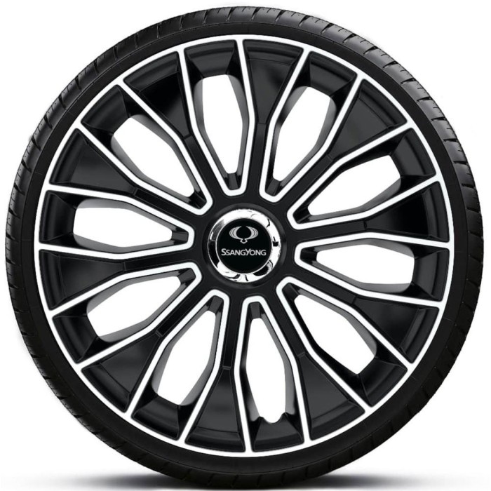 Set 4 Capace Roti Autohelix MSA&reg;, potrivite jantelor de R15, pentru Ssangyong, model VOLTEC PRO