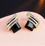 Cercei Eleganti Black Zinc Alloy