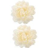 2 bucăți agrafe decorative &icirc;n formă de floare pentru fixarea accesoriilor de decorare a ferestrelor