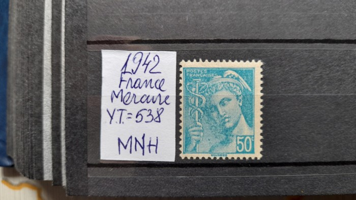 1942-Franta-Mercur YT538 -MNH