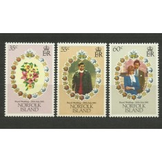 Norfolk Island 1981 - Royal Wedding, serie neuzata