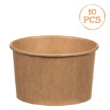 Boluri din Hartie Kraft pentru Inghetata, 150 ml, 10 bucati, CMCLASS