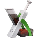 Feliator Legume Fructe Spring Slicer, 8 Setari Grosime 0.2-8mm, Julienne, Cuburi, Tava Colectare, Pliabil