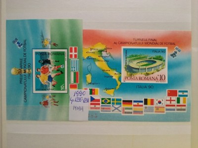 1990-Lp 1235,1238-Italia-preliminarii si C.M.-2 col. nedant.-MNH foto