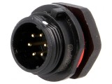 Soclu SP13 tată 6 pini IP68 5A pentru panou