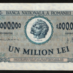 Romania, 1.000.000 lei 1947_XF+++ serie O.0880-0331